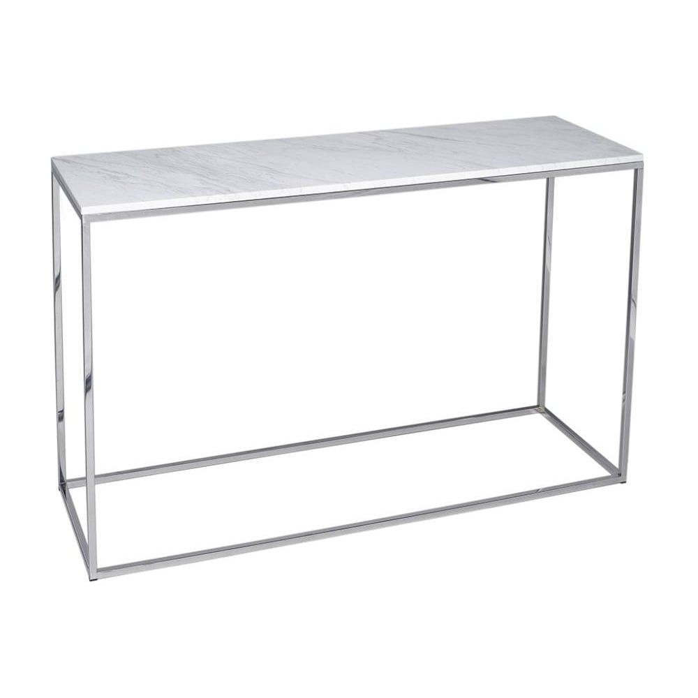 Buy White Marble And Silver Metal Console Table From Fusion Living For White Marble Console Tables (View 15 of 20)