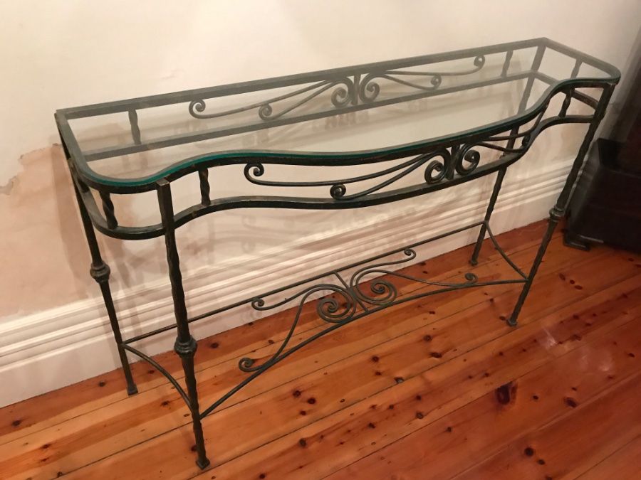 Buy Wrought Iron Console Table From Coburg Hill Antiques Within Aged Black Iron Console Tables (View 1 of 20)