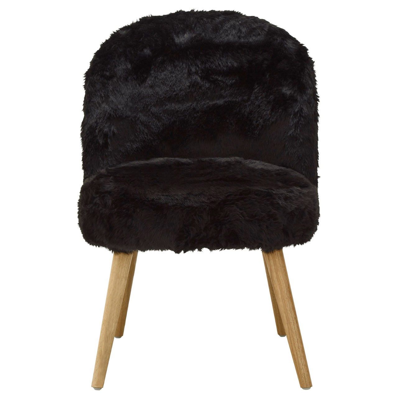 Cabaret Soft Faux Fur Chair | Fabric Chairs | Fads In White Faux Fur Round Accent Stools With Storage (View 15 of 20)