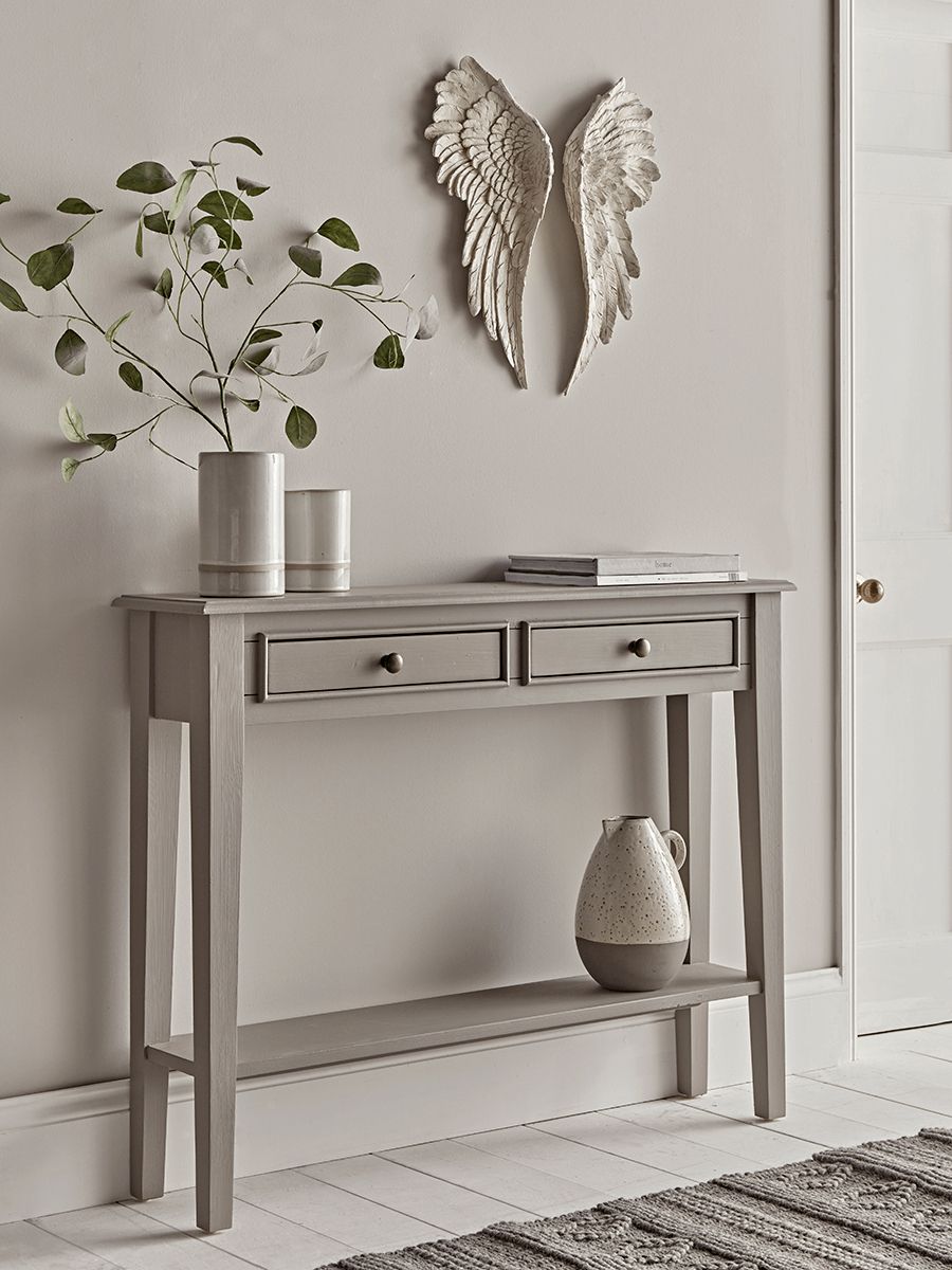 Camille Console Table – Grey | Gray Console Table, Console Table With Regard To Gray And Black Console Tables (View 8 of 20)