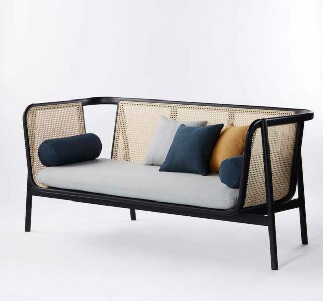 Cane – Sofa Black || Rattan || Furniture | Sofas | Gumtree Australia With Regard To Black And Tan Rattan Console Tables (Gallery 20 of 20)