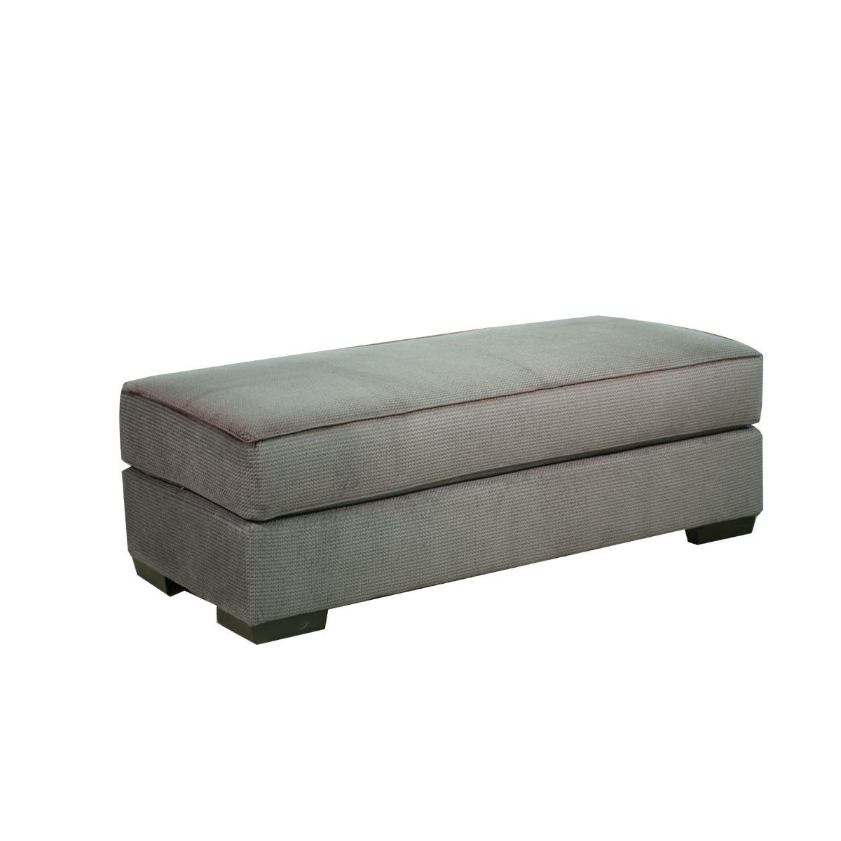 Casual Modern Charcoal Gray Ottoman – Spartan | Rc Willey Furniture Store With Charcoal And Light Gray Cotton Pouf Ottomans (View 14 of 20)