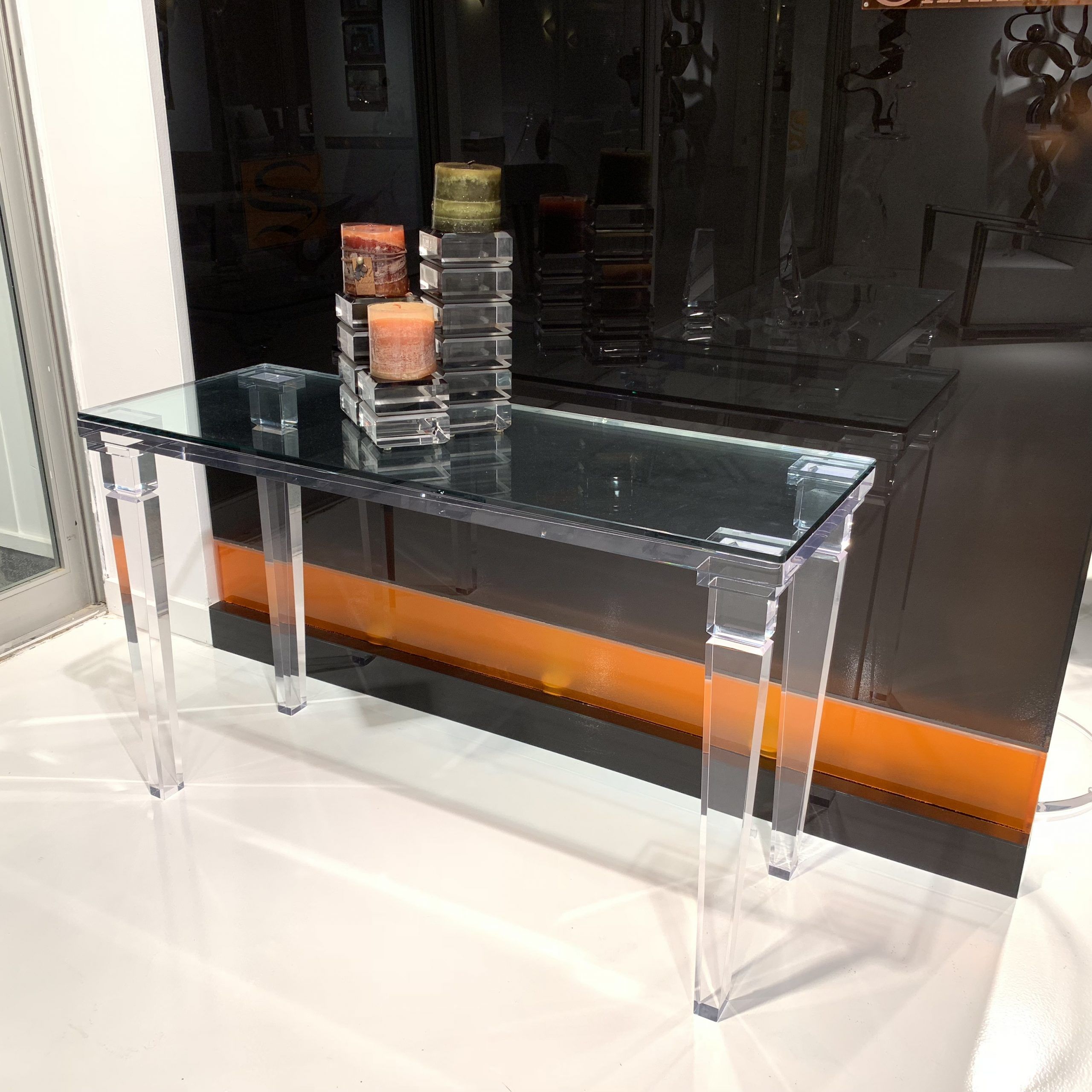 Chateau Sofa Table, Acrylic Bar Stools, Acrylic Furniture Within Acrylic Console Tables (View 10 of 20)