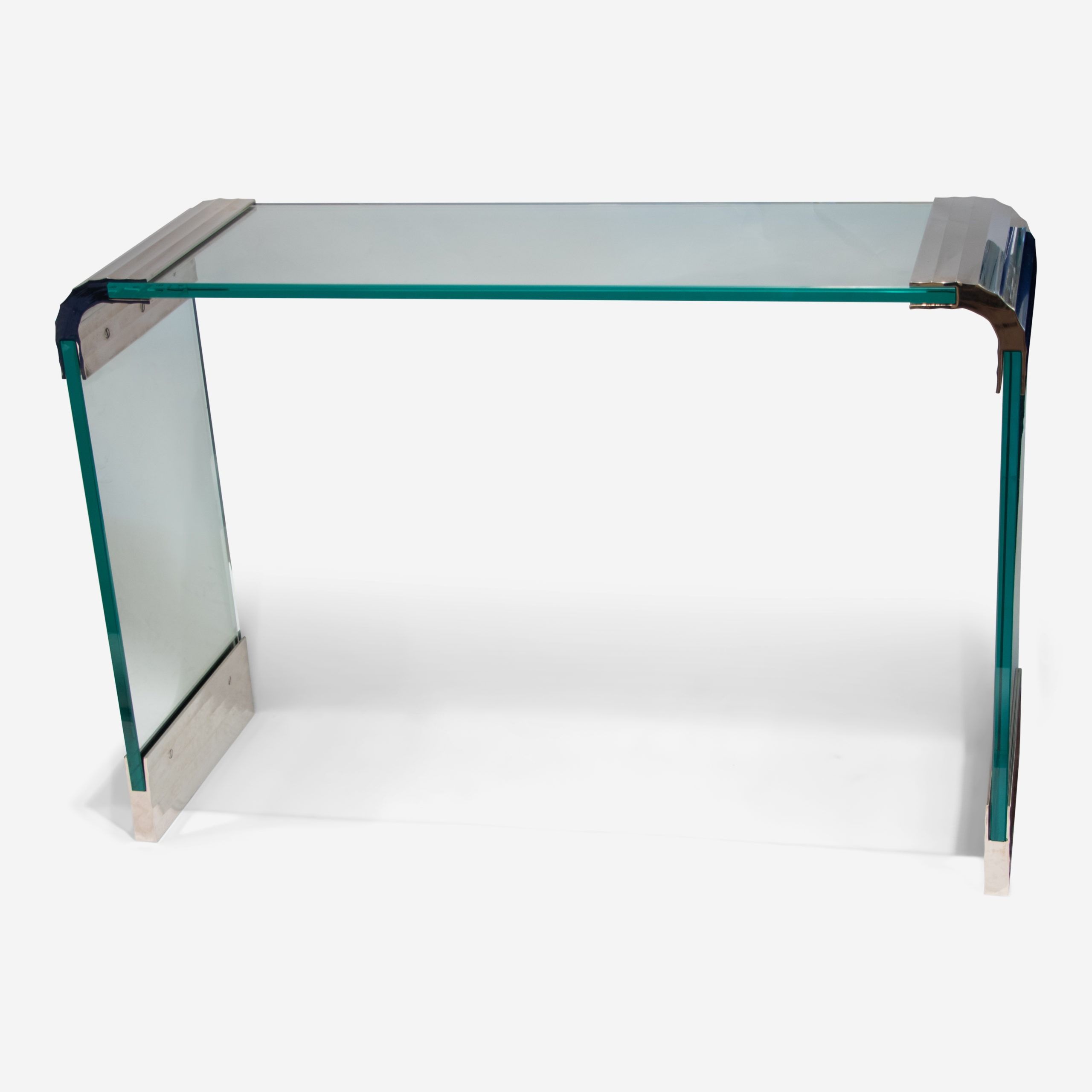 Chrome And Glass Console Table – The Silver Fund Within Chrome And Glass Rectangular Console Tables (View 5 of 20)