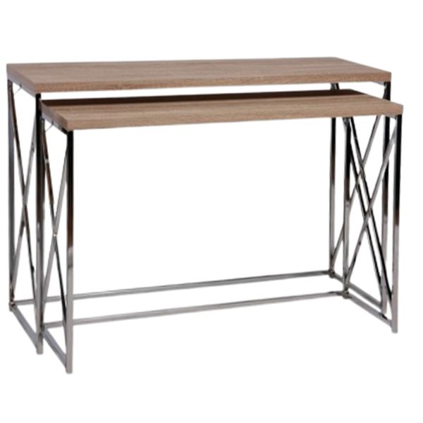 City Nesting Console Table (natural) – Stagers Choice For Nesting Console Tables (View 13 of 20)
