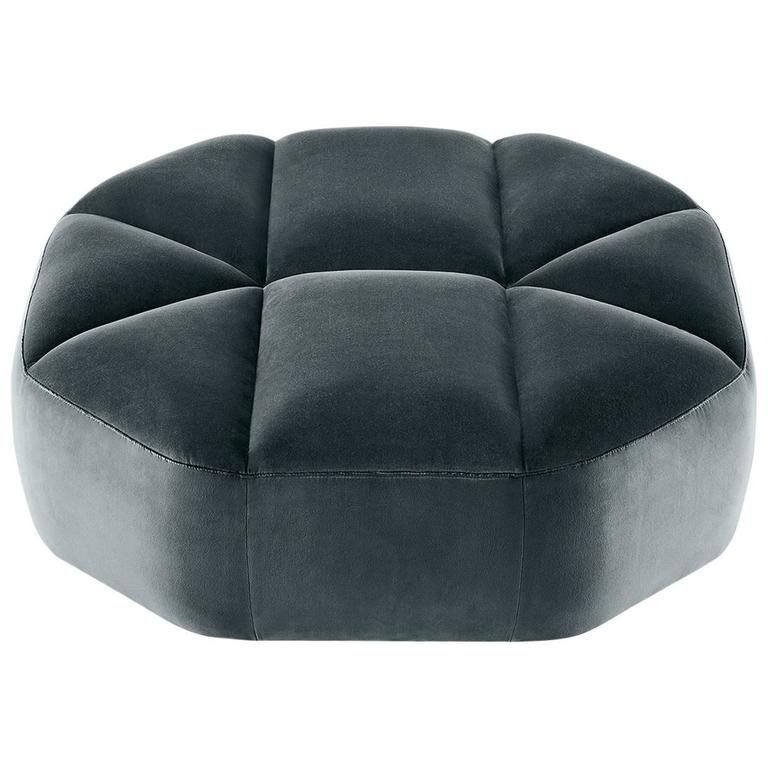 Cloud Pouf / Ottoman In Tufted Fabric, Velvet Or Leathergallotti With Snow Tufted Fabric Ottomans (View 19 of 20)