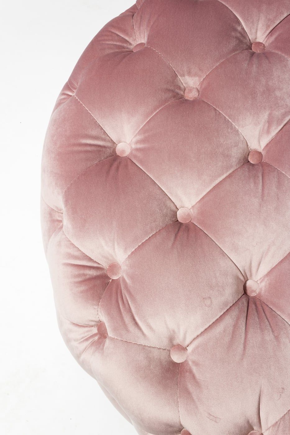 Co077 Bretta Tufted Pink Velvet Ottoman Prop Rental | Acme Brooklyn Within Dark Red And Cream Woven Pouf Ottomans (View 17 of 20)