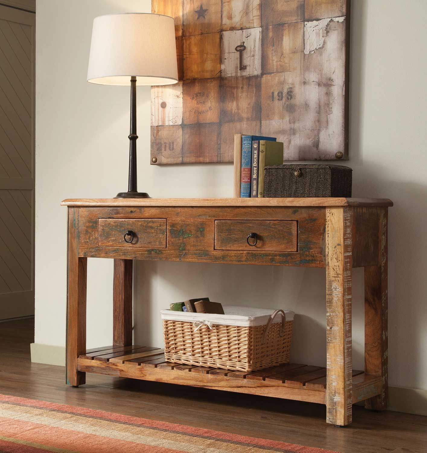 Coaster 950364 Console Table – Reclaimed Wood 950364 At Homelement With Smoked Barnwood Console Tables (View 18 of 20)