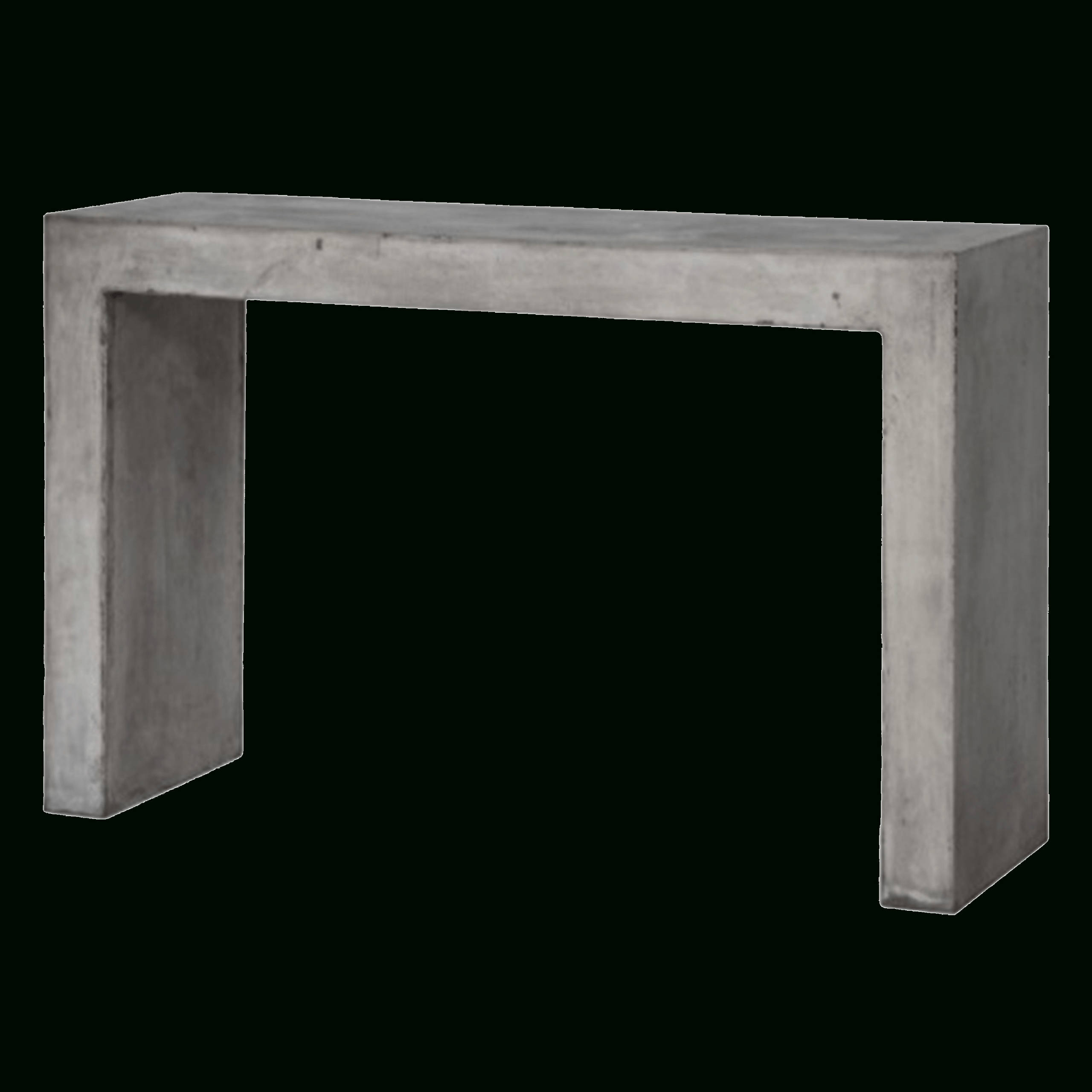 Concrete Grey & White Desk Dressing Console Table Desk Storage Modern Pertaining To Modern Concrete Console Tables (View 4 of 20)