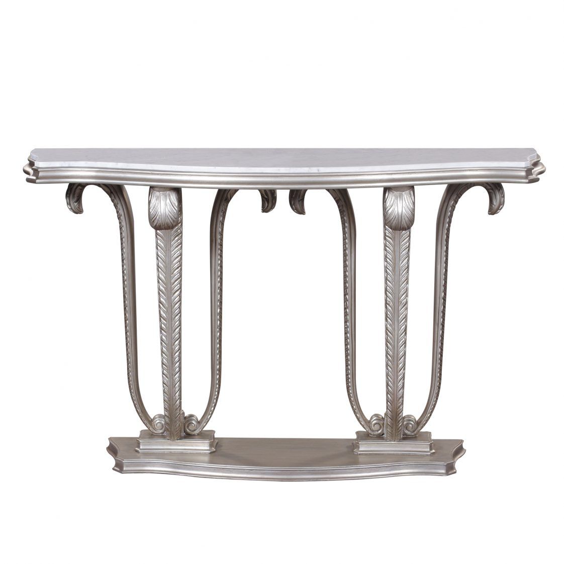 Console Table Plume White Marble | Jansen Furniture Regarding Marble Console Tables (Gallery 20 of 20)