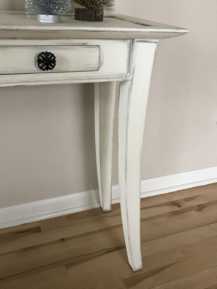 Console Table | White Console Table, Console Table, Hand Painted Furniture With Black And White Console Tables (View 2 of 20)