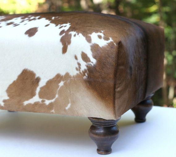 Cowhide Ottomans – Foter | Cowhide Ottoman, Cowhide Decor, Brown With Warm Brown Cowhide Pouf Ottomans (View 10 of 20)
