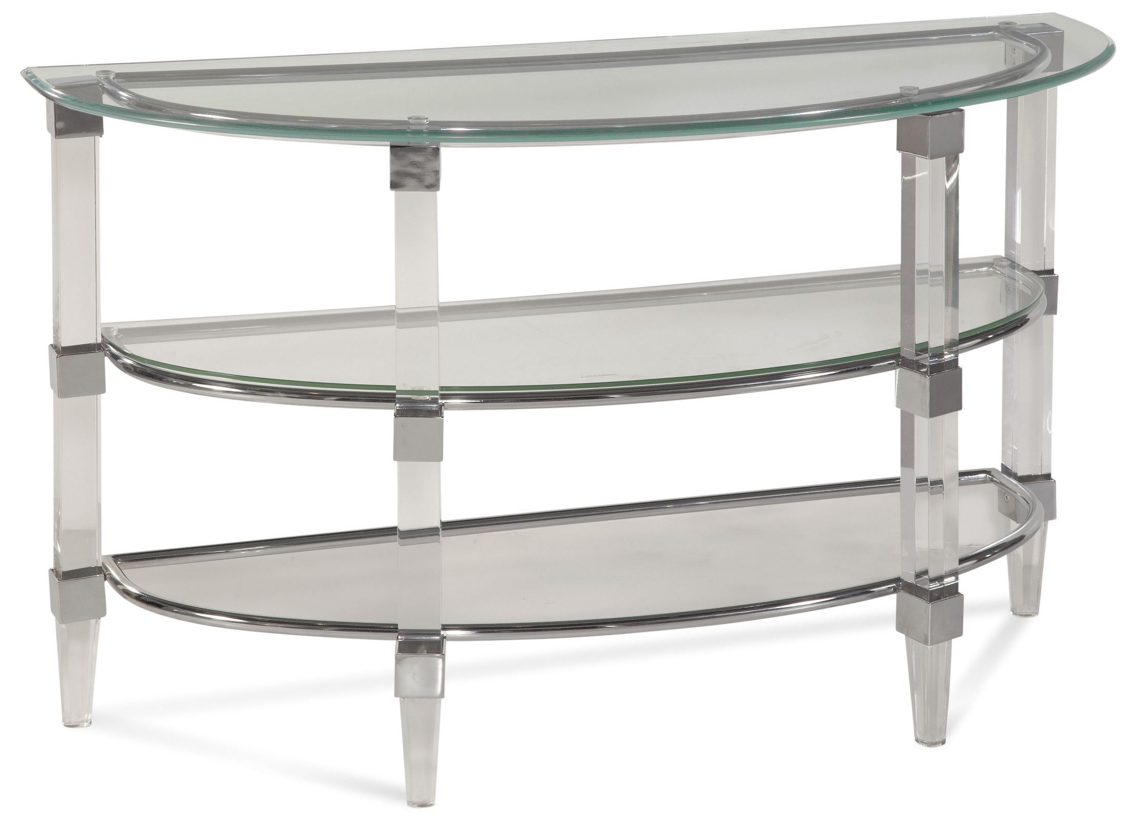 Cristal Acrylic And Chrome Console Table From Bassett Mirror | Coleman Throughout Acrylic Console Tables (Gallery 19 of 20)
