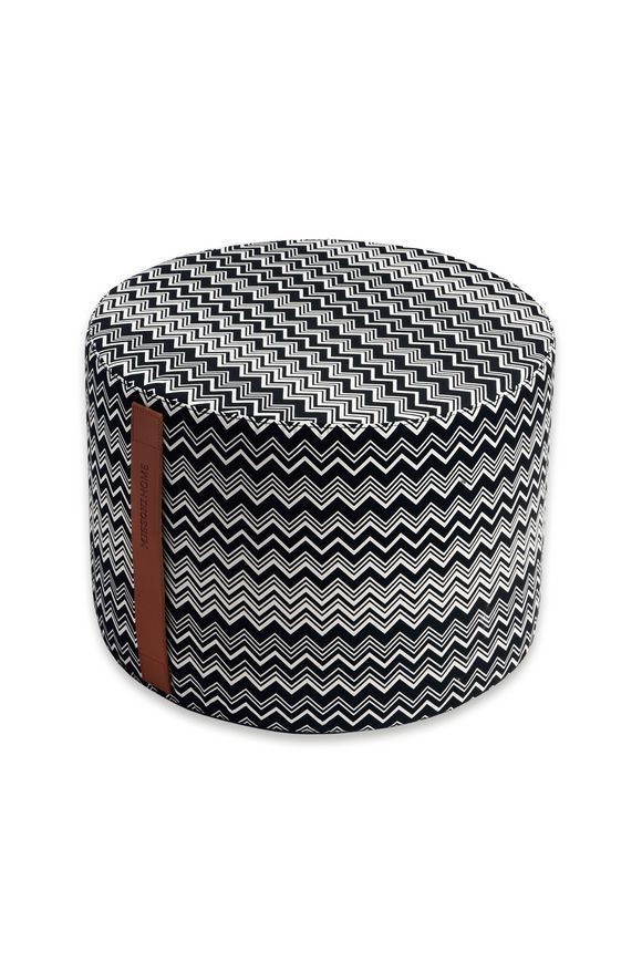 Cylinders Circ 40x30 Missonihome | Missoni | Missoni, Cylinder, Pouf Inside Beige Ombre Cylinder Pouf Ottomans (View 1 of 20)