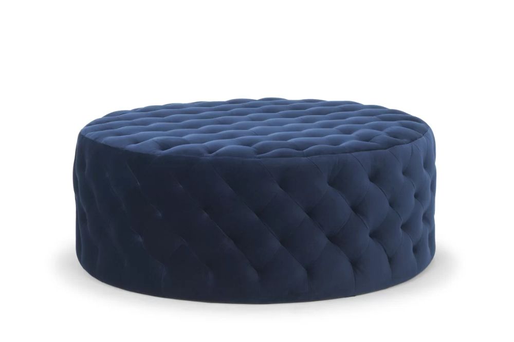 Darby Home Co Westendorf Tufted Cocktail Ottoman | Wayfair | Ottoman Within Navy And Light Gray Woven Pouf Ottomans (View 5 of 20)
