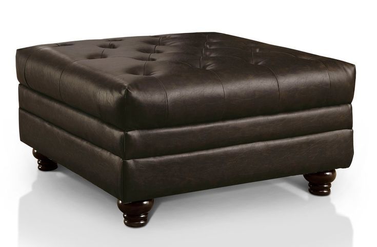 Dariela Transitional Tufted Square Ottoman | Square Ottoman, Ottoman With Regard To Multi Color Botanical Fabric Cocktail Square Ottomans (View 12 of 20)