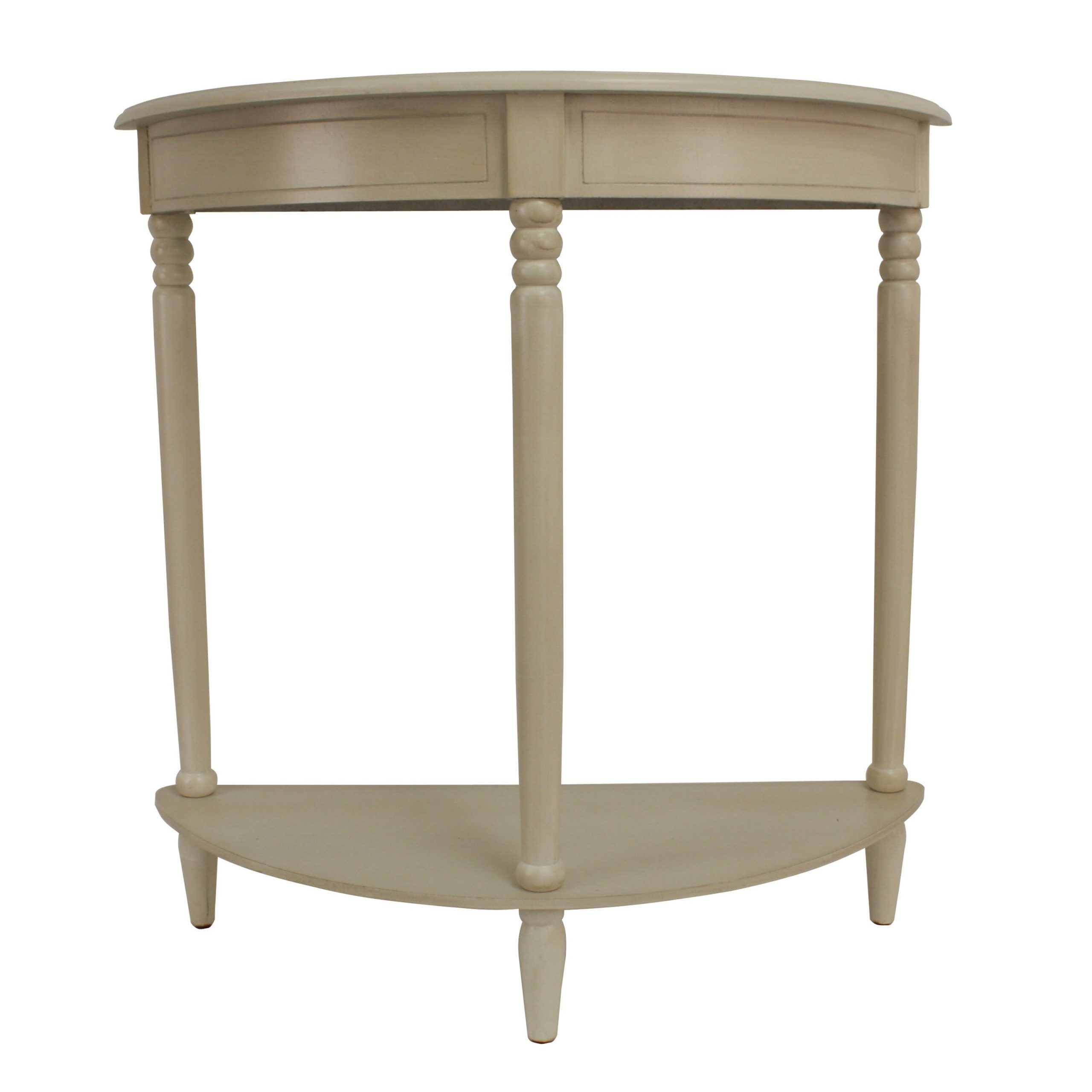 Decor Therapy Simplicity Half Moon Console Table & Reviews | Wayfair Throughout Round Console Tables (View 8 of 20)