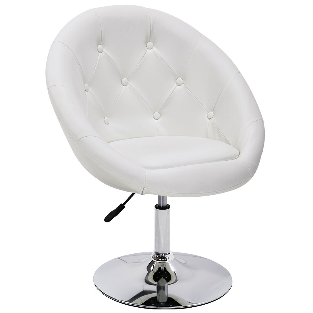 Duhome Vanity Make Up Chairs Jumbo Size Luxury White Pu Leather Within White And Clear Acrylic Tufted Vanity Stools (View 13 of 20)