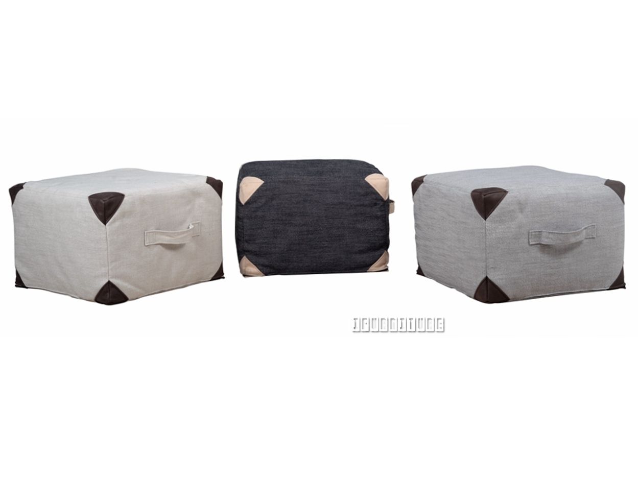 Ellinor Fabric Ottoman *light Grey /dark Grey /beige Ifurniture The Throughout Beige And Light Gray Fabric Pouf Ottomans (View 19 of 20)