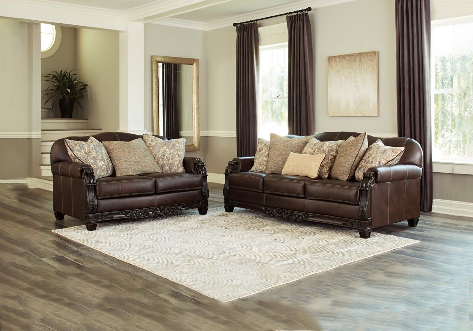 Embrook Chocolate Sofa Set | Local Overstock Warehouse | Online In Cocoa Console Tables (View 13 of 20)