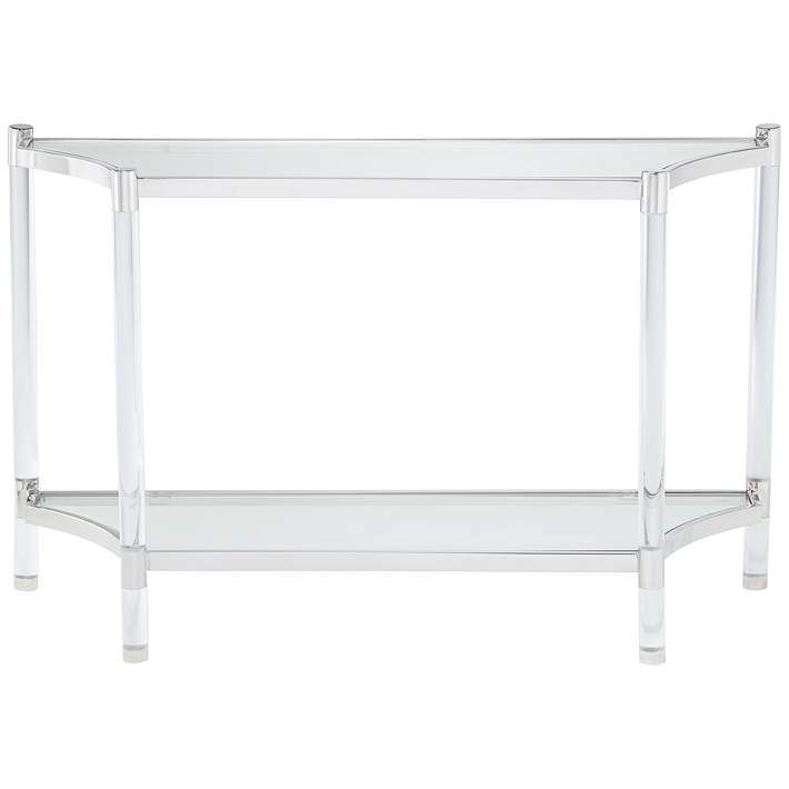 Erica 48" Wide Clear Acrylic Console Table – #34r71 | Lamps Plus Inside Acrylic Console Tables (View 16 of 20)
