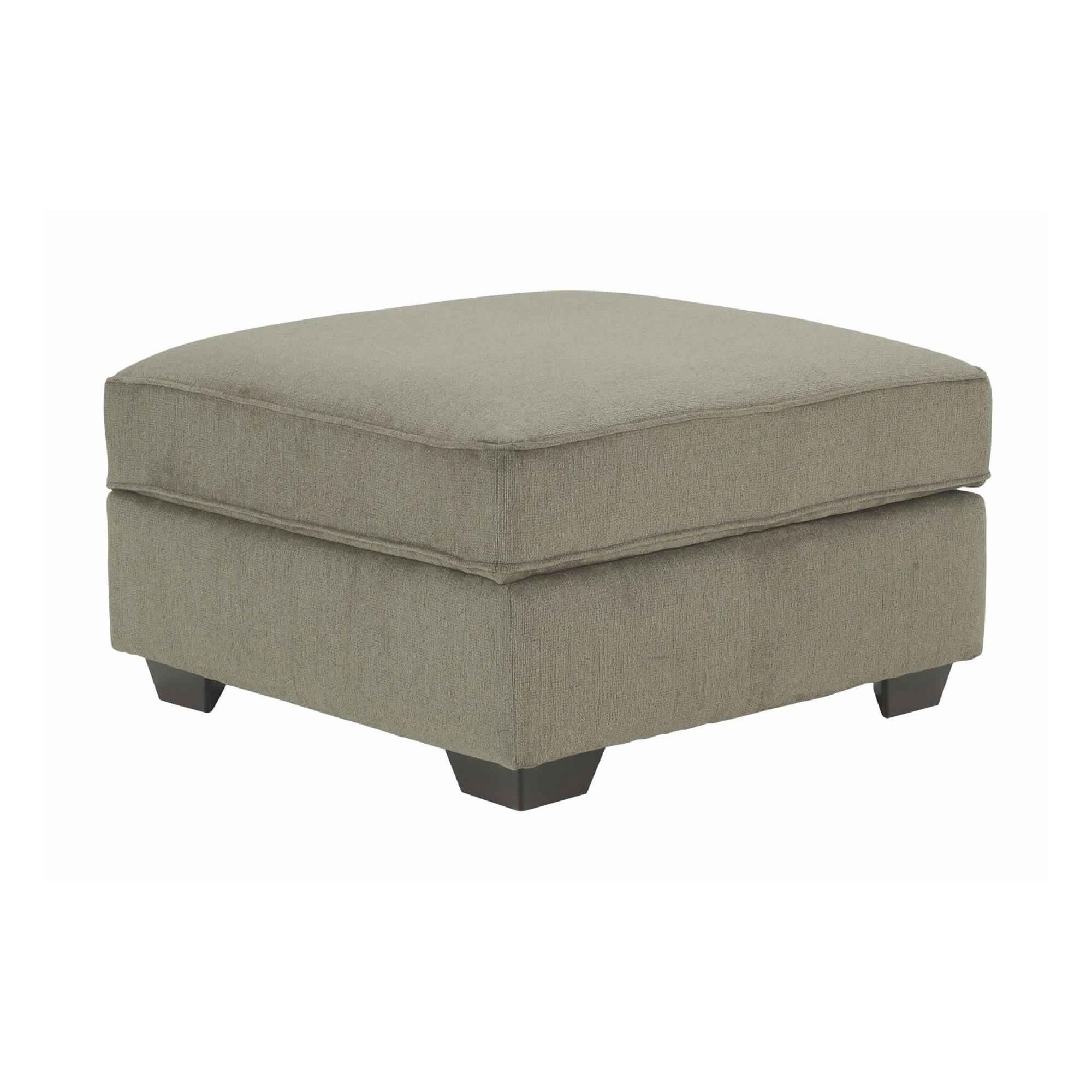 Fabric Upholstered Storage Ottoman With Tapered Legs, Taupe Gray Pertaining To Red Fabric Square Storage Ottomans With Pillows (View 2 of 20)