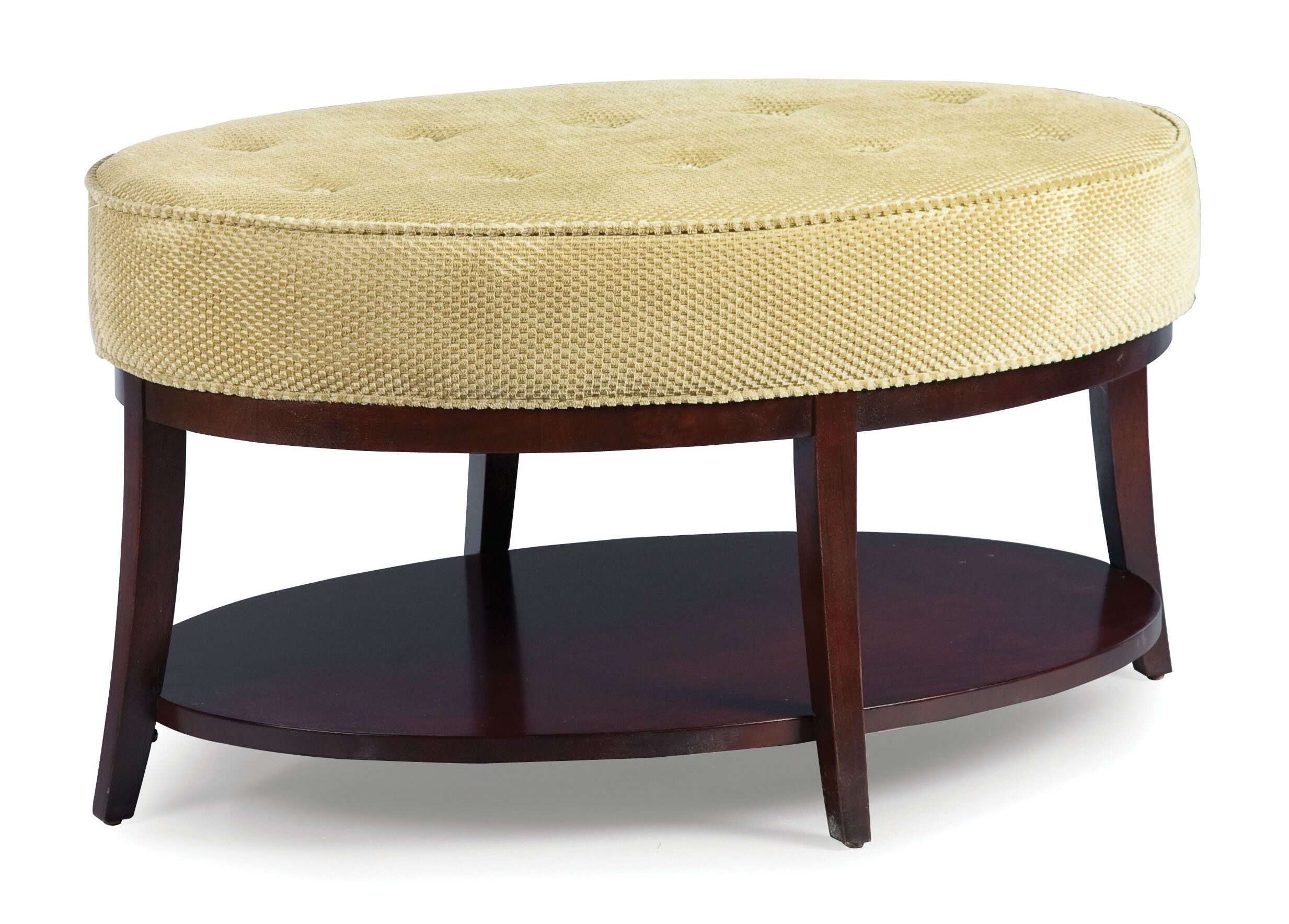 Fairfield Chair Stonewood Tufted Cocktail Ottoman | Wayfair Regarding Gray Tufted Cocktail Ottomans (View 18 of 20)
