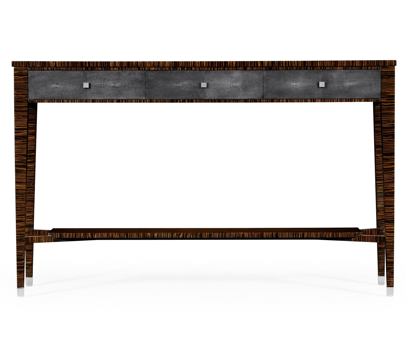 Faux Macassar Ebony & Anthracite Shagreen Console Within Faux Shagreen Console Tables (View 14 of 20)