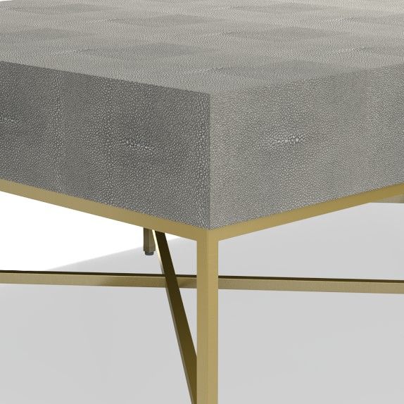 Faux Shagreen Coffee Table | Williams Sonoma With Regard To Faux Shagreen Console Tables (View 13 of 20)