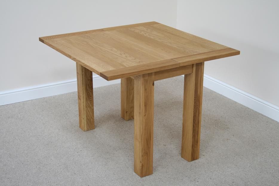 Flip Top Oak Dining Tables | Narrow Folding Console Tables Regarding Square Console Tables (View 10 of 20)