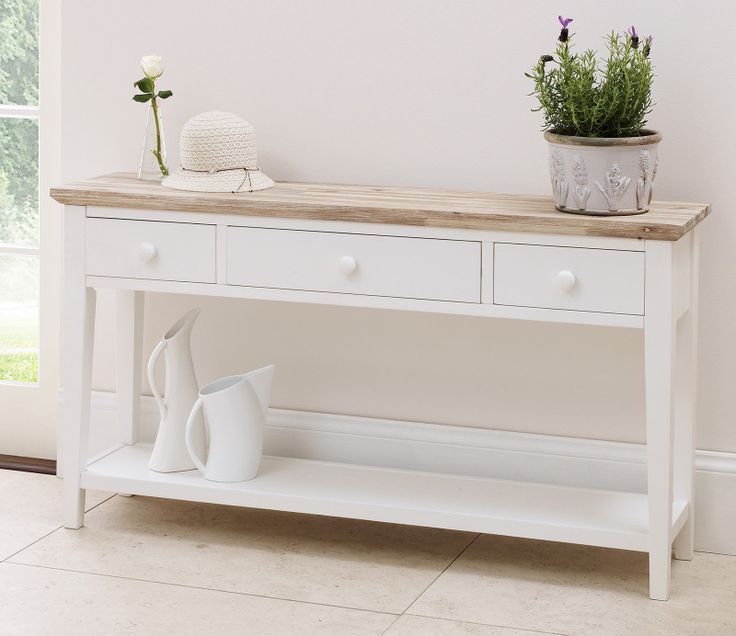 Florence 3 Drawers Console Table – White For Sale Online | Ebay | White For White Triangular Console Tables (View 9 of 20)