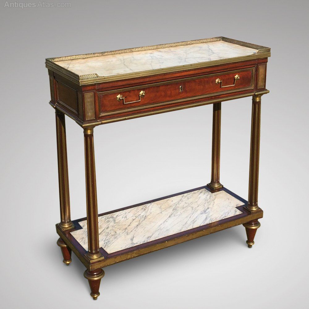 French Empire Mahogany Console/hall Table – Antiques Atlas With Regard To Antique Console Tables (View 6 of 20)