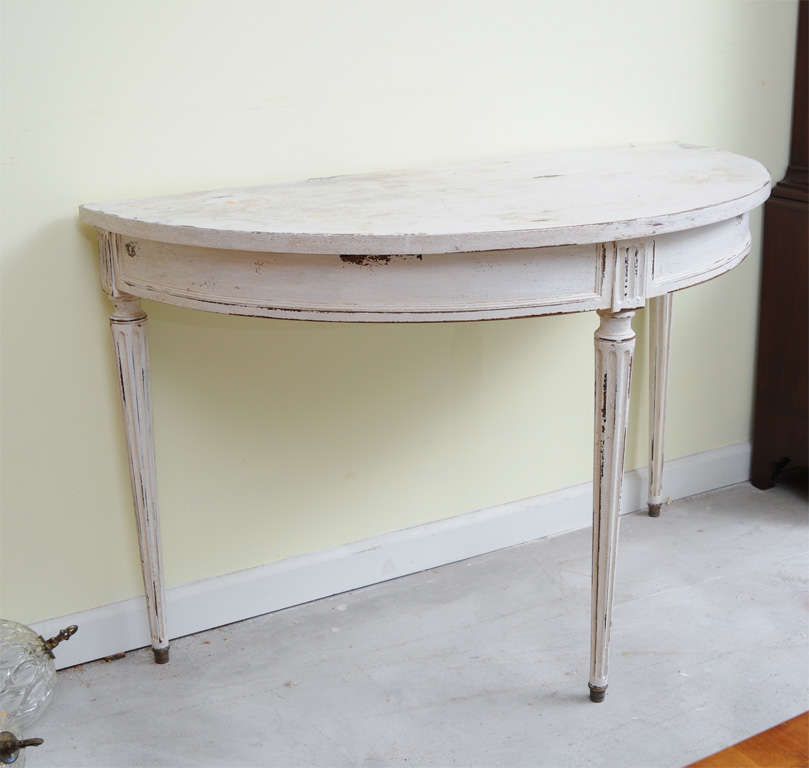 French Half Round Console Table At 1stdibs With Regard To Barnside Round Console Tables (View 16 of 20)