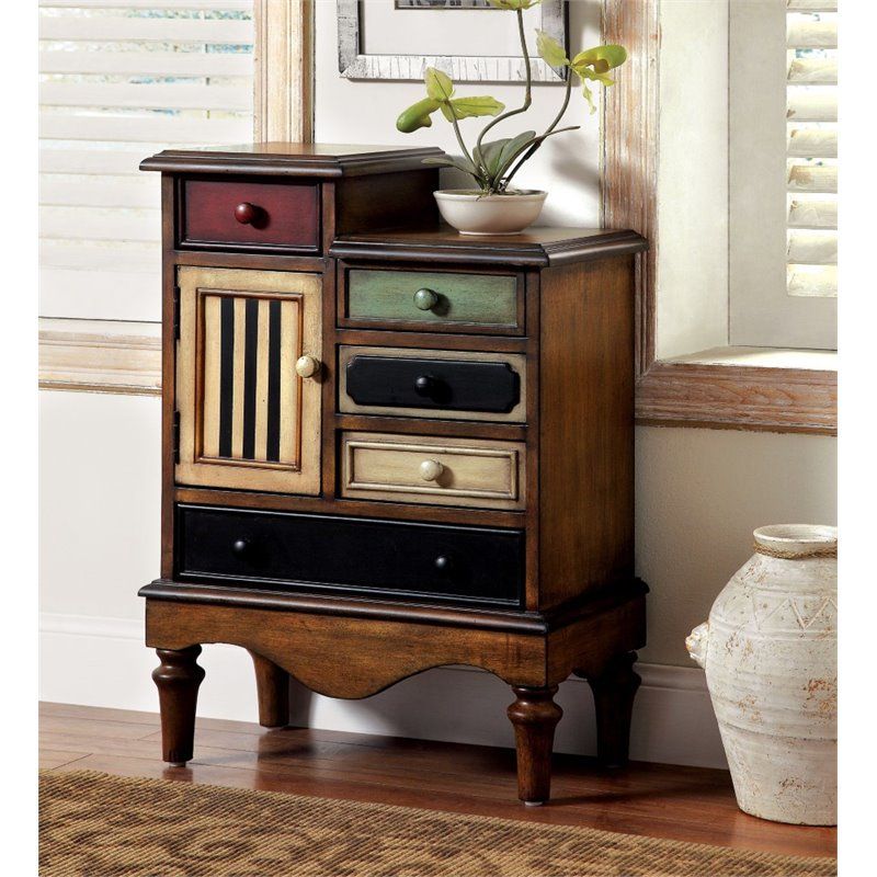 Furniture Of America Niles Wood Multi Storage Accent Chest In Antique Regarding Walnut Wood Storage Trunk Console Tables (View 12 of 20)