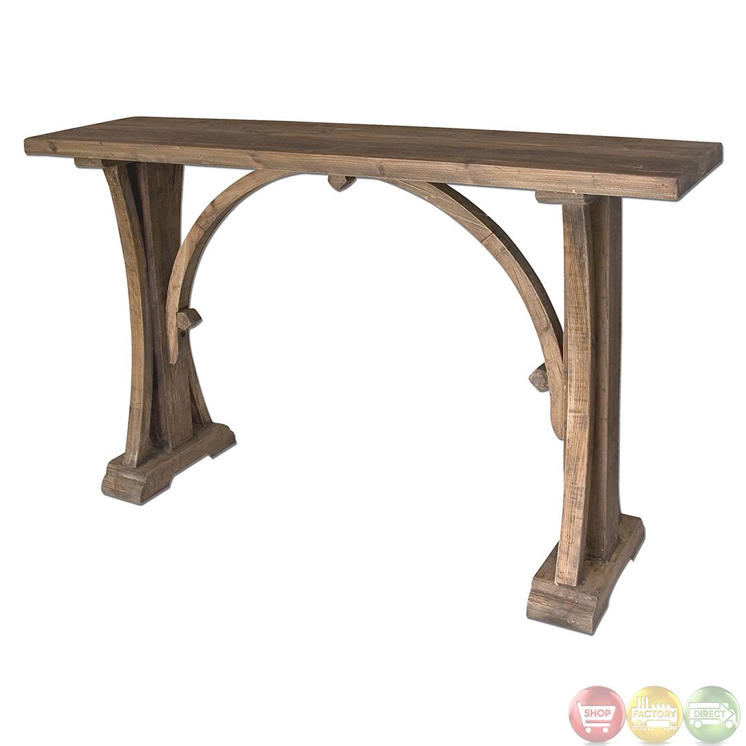 Genesis Reclaimed Wood Rustic Console Table 24302 Inside Reclaimed Wood Console Tables (View 18 of 20)