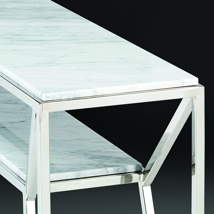 Geneva Cortina White Marble Console Table – Robson Furniture Throughout White Marble And Gold Console Tables (View 16 of 20)
