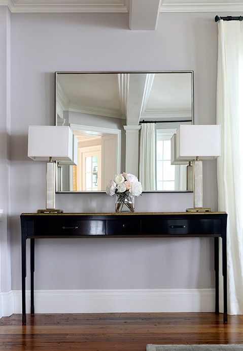 Glossy Black Console Table With Gold Top – Transitional – Entrance/foyer With Square Matte Black Console Tables (View 19 of 20)