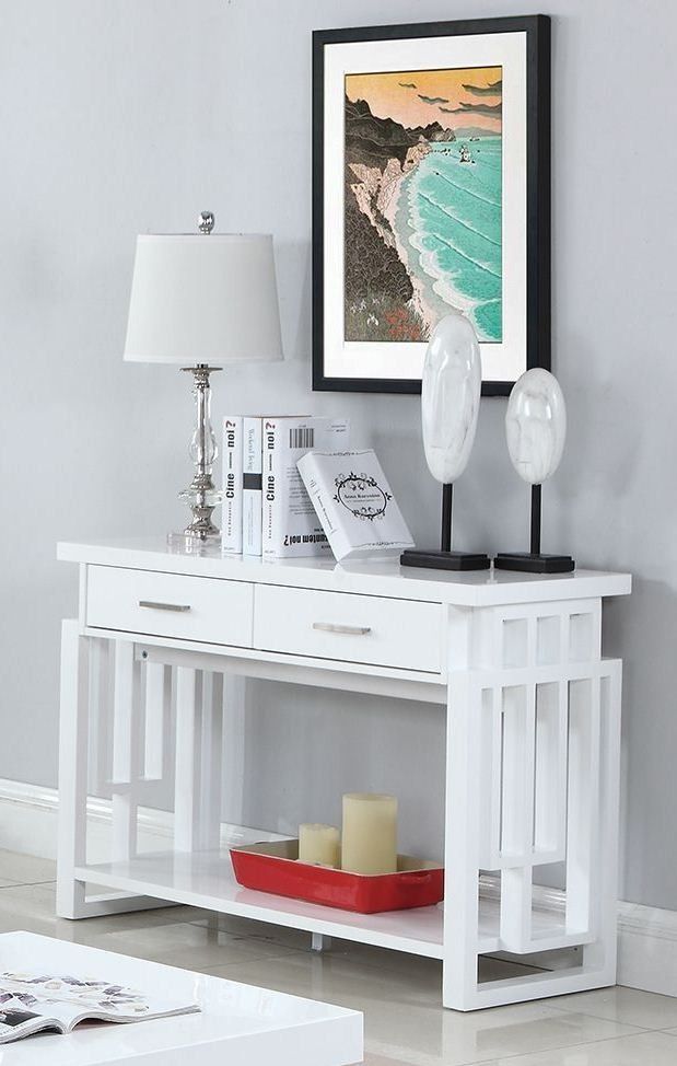 Glossy White Sofa Table – 1stopbedrooms (View 10 of 20)