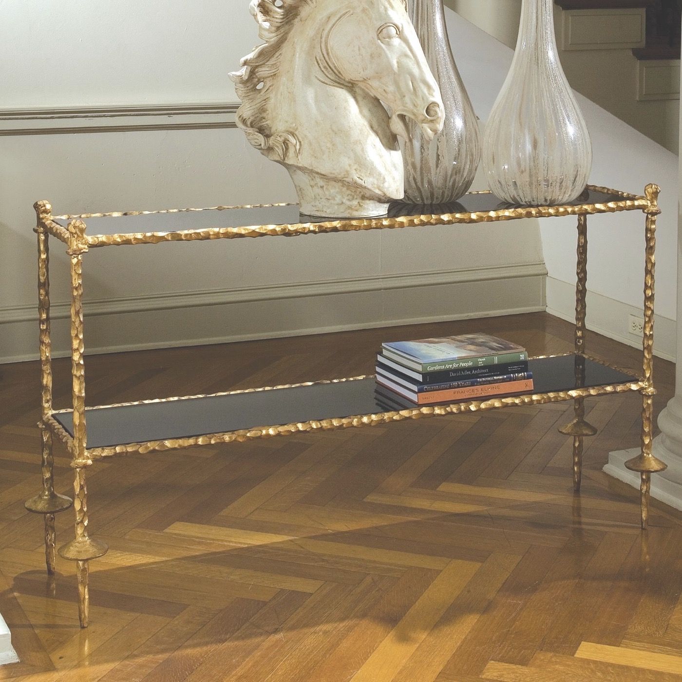 Gold Carved Console Table | Plantation Design With Antiqued Gold Leaf Console Tables (View 3 of 20)