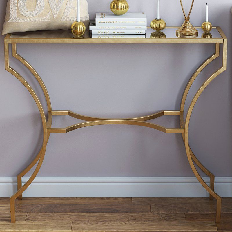 Gold Console Table India – Gold Console Table Modern Gold Stainless For Silver And Acrylic Console Tables (View 3 of 20)