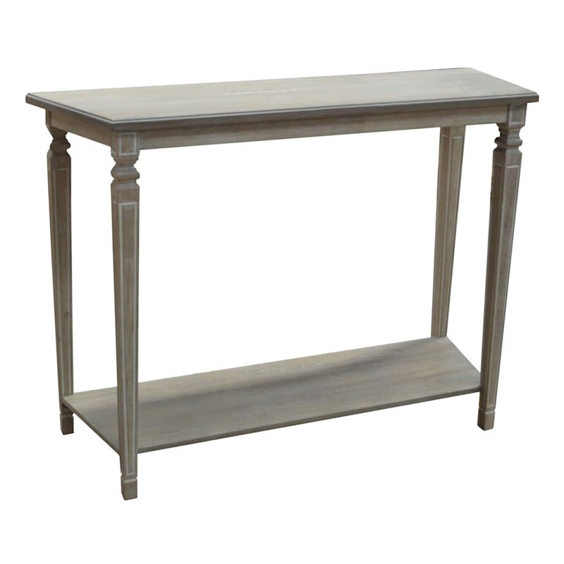 Grace Mitchell Grey Washed Tapered Leg Console Table | At Home Regarding Gray Wash Console Tables (View 5 of 20)