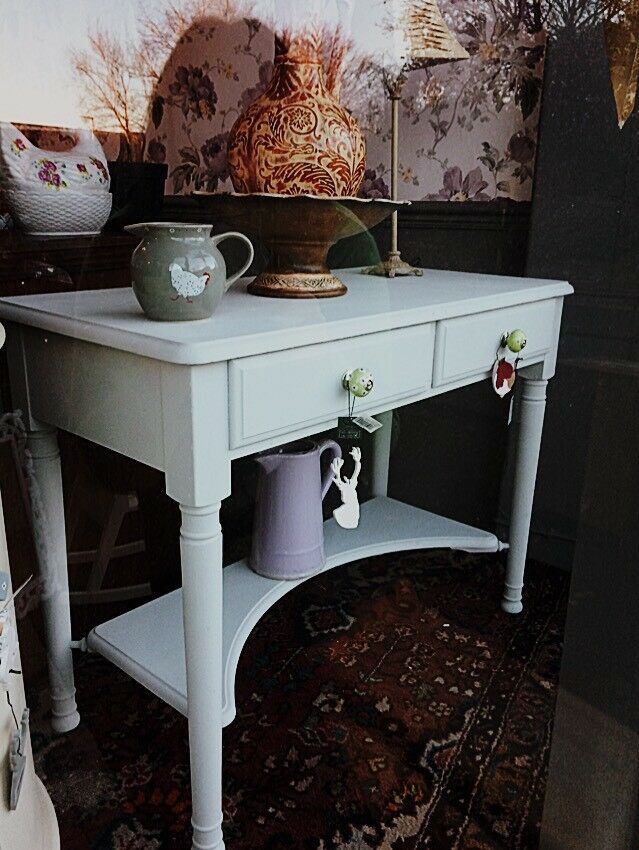 Grey Chalk Painted Console Table | In Taunton, Somerset | Gumtree Intended For Gray And Black Console Tables (View 16 of 20)