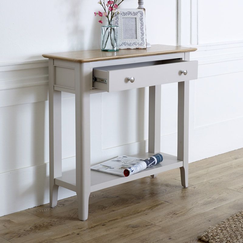 Grey Console Table – Devon Range – Windsor Browne With Gray Wood Veneer Console Tables (View 9 of 20)
