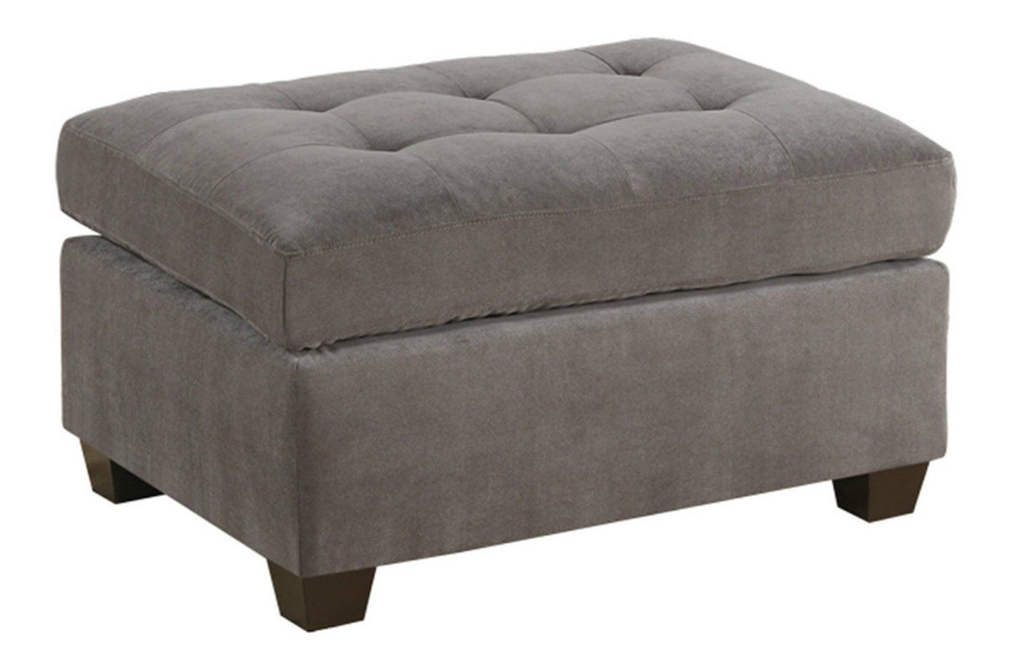 Grey Fabric Ottoman – Steal A Sofa Furniture Outlet Los Angeles Ca With Regard To Gray Wool Pouf Ottomans (View 4 of 20)