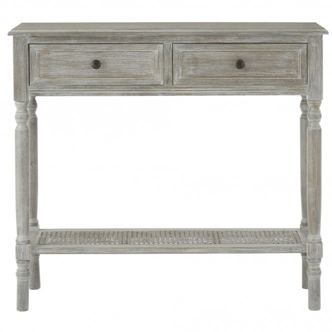 Grey Heritage Console Table | Contemporary Lounge Furniture Inside Gray Driftwood Storage Console Tables (View 19 of 20)