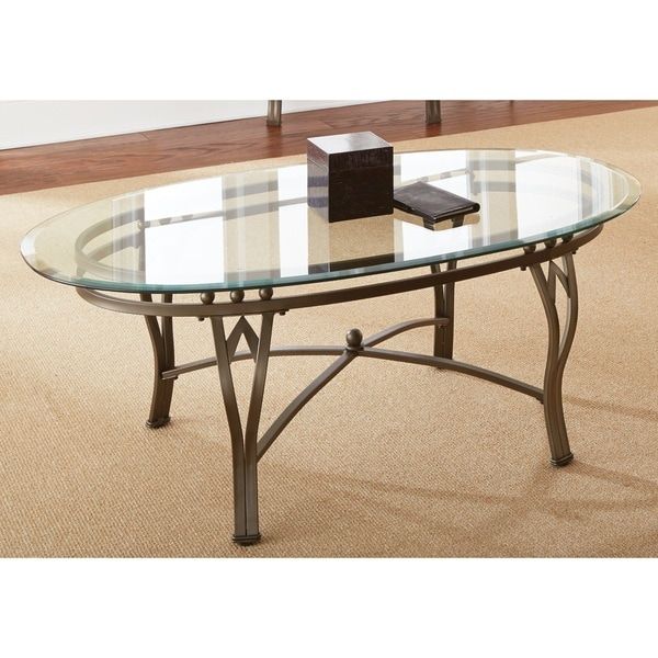 Greyson Living Maison Glass Top Oval Coffee Table – Free Shipping Today With Regard To Glass And Gold Oval Console Tables (View 16 of 20)