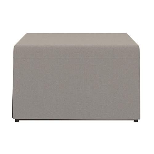 Handy Living Space Saving Folding Ottoman Sleeper Guest Bed, Gray Brown Inside Light Gray Fold Out Sleeper Ottomans (View 16 of 20)