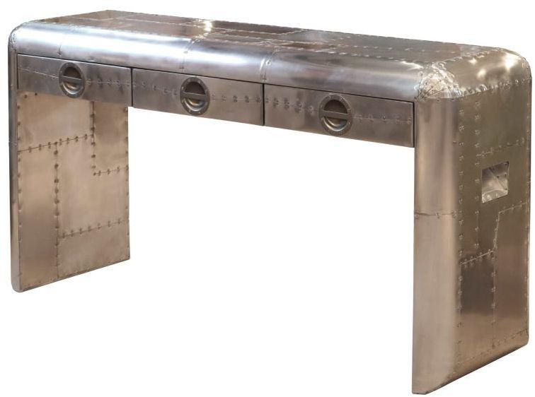 Heritage Collection Console Table – Vintage Jet Brass – Our Living Room With Hammered Antique Brass Modern Console Tables (View 4 of 16)