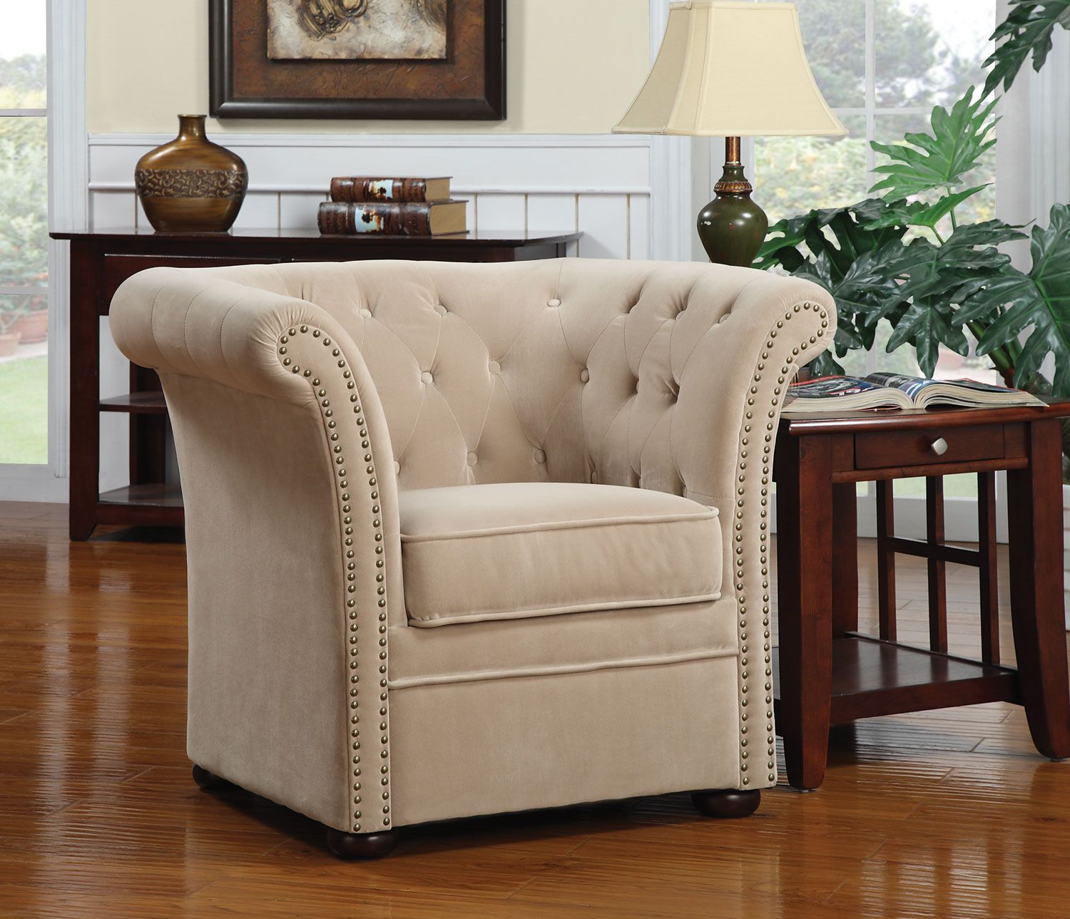 High Back Beige Accent Chair Pertaining To Light Beige Round Accent Stools (View 11 of 20)