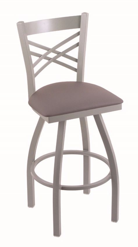 Holland 82030analmdgr 820 Catalina 30" Bar Stool /w Anodized Nickel In Gray Nickel Stools (View 17 of 20)
